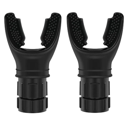 Respiratory Muscle Trainer with Adjustable Resistance - Portable and Easy to Clean, Ideal for Fitness, Yoga, Swimming, and Outdoor Activities in Black and White