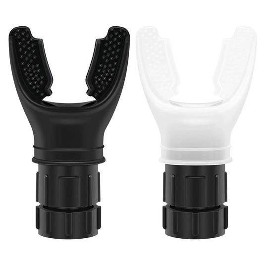 Respiratory Muscle Trainer with Adjustable Resistance - Portable and Easy to Clean, Ideal for Fitness, Yoga, Swimming, and Outdoor Activities in Black and White