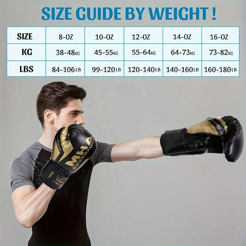 A Pair of Adult Boxing Gloves, Training Punching Gloves, Portable Thickened, Durable Sweat-Wicking Breathable, Unisex Fitness Gloves, Ideal for Beginners, Boxing Training Gear, Boxing Training Equipment