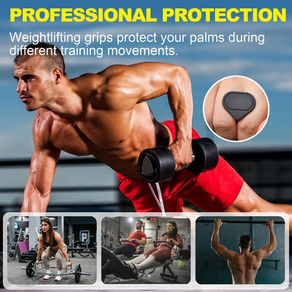 Pro Silicone Gym Hand Grips: Ultimate Palm Protection & Non-Slip Grip