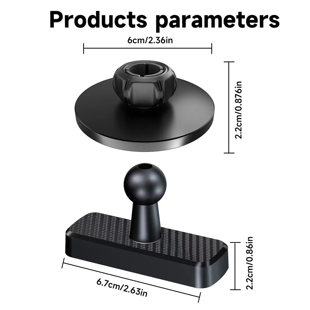 Magnetic Car Phone Mount with Alloy Base, 360-Degree Adjustable Joint, Compatible with 4.7-6.9" Phones and Heavy Cases, Ideal for Car and Gym Use, Grey