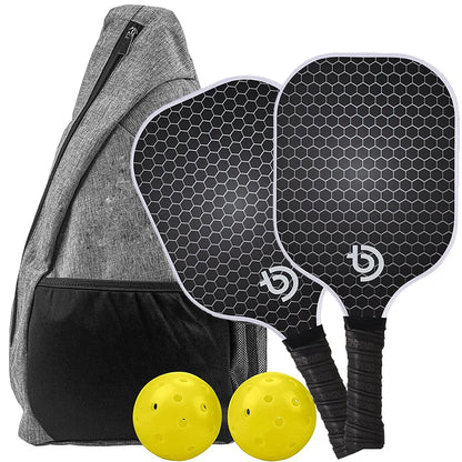 Pickleball Paddles Set-Graphite Carbon Fiber Usapa Approved Lightweight Racquets Set Indoor and Outdoor Exercise for All Ages