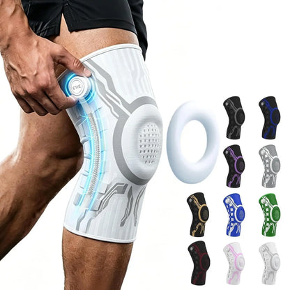 Professional Knee Brace for Pain Relief and Support, Featuring Patella Gel Pad & Side Stabilizers, Compression Sleeve for Workouts, Arthritis, Joint Pain, and Meniscus Tears