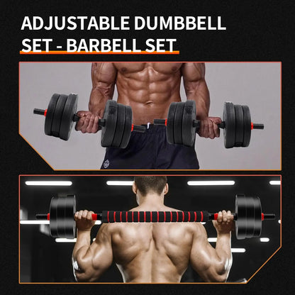 Summervibes 22 lb Adjustable Dumbbell Set - Convertible Weights for Home Gym, Suitable for Men and Women