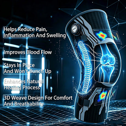 Professional Knee Brace for Pain Relief and Support, Featuring Patella Gel Pad & Side Stabilizers, Compression Sleeve for Workouts, Arthritis, Joint Pain, and Meniscus Tears