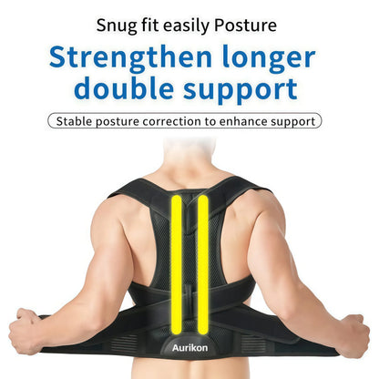Posture Corrector Back Brace for Men & Women – Upper Back Support, Adjustable Shoulder 